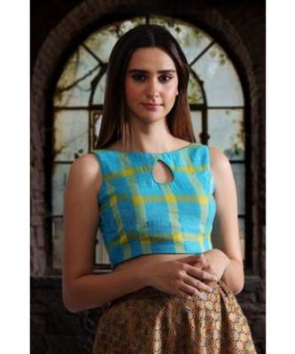 Sleeveless Hand Woven Linen Blouse 1