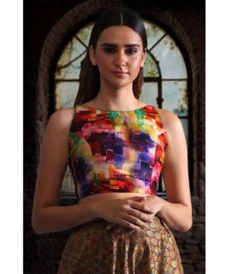 Digital Printed Crepe Blouse 1