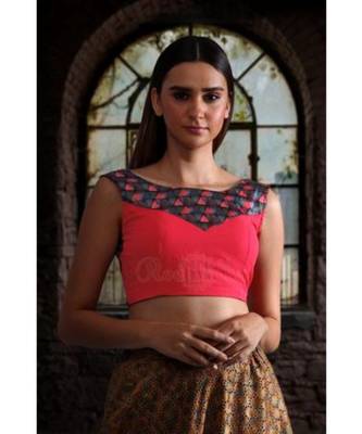 Georgette With Digital Print Yoke Blouse 1