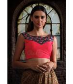 Georgette With Digital Print Yoke Blouse