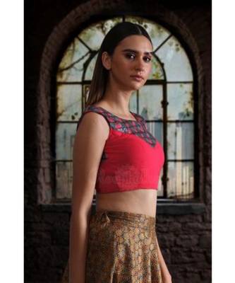 Georgette With Digital Print Yoke Blouse 2
