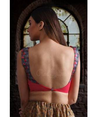 Georgette With Digital Print Yoke Blouse 3