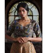 Kalamkari Blouse With Back Keyhole