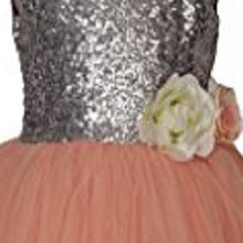 Pink Plain Net Kids Girl Gowns 3