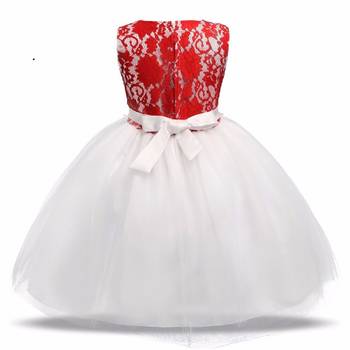 White Plain Tissue Kids Frocks 2