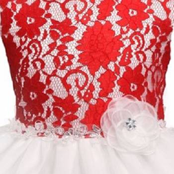White Plain Tissue Kids Frocks 3