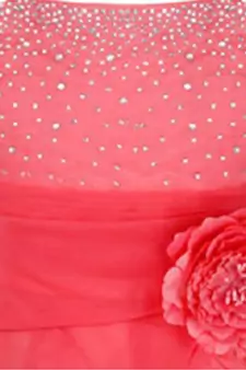 Pink Plain Tissue Kids Frocks