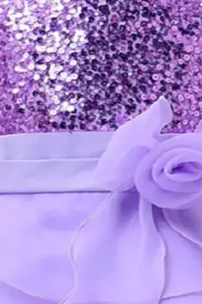 Purple Plain Tissue Kids Frocks