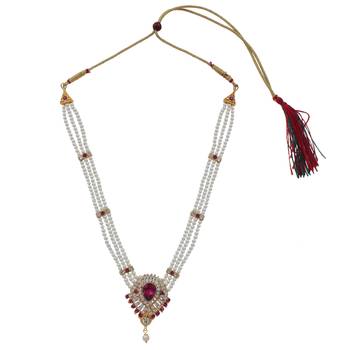 White Pearl Jewellery Set For Women 2