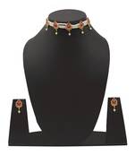 Pearl Drop Choker Necklace Set for Women