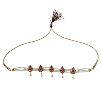 Pearl Drop Choker Necklace Set for Women 2