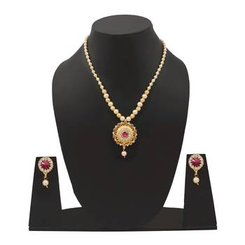 Mini Gayatri MOTI  Necklace Set For Womens And Girls 1