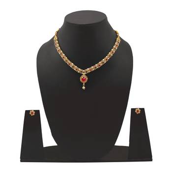 American Diamond Gold Plated Party Wear Wedding Necklace Set With Earring Jewellery for Women & Girls 1