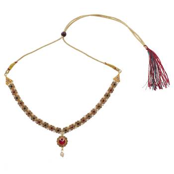 American Diamond Gold Plated Party Wear Wedding Necklace Set With Earring Jewellery for Women & Girls 2