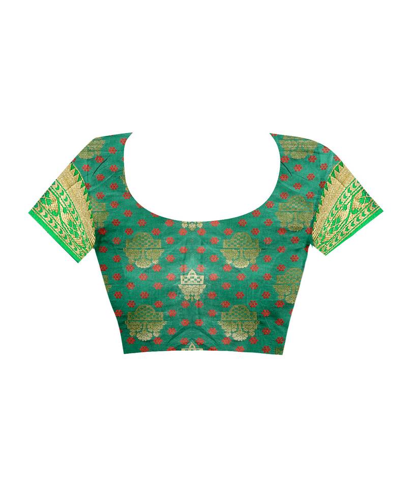 Yellow Woven Patola Saree With Blouse