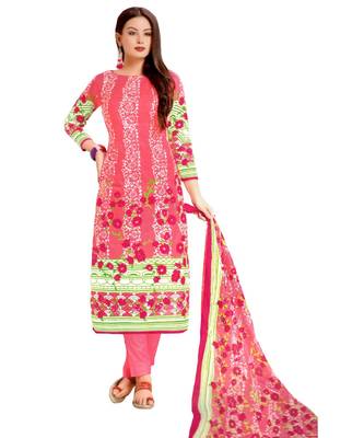 Multicolor Printed Lawn Unstitched Salwar With Dupatta 1