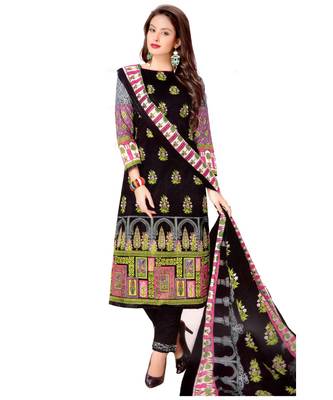 Multicolor Printed Lawn Unstitched Salwar With Dupatta 1