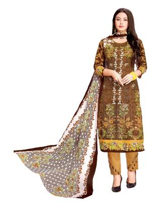 Multicolor Printed Lawn Unstitched Salwar With Dupatta 1
