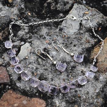 Purple Amethyst   Necklace Sets 3