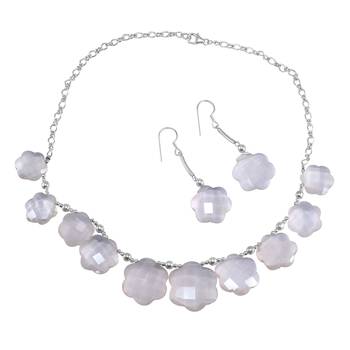 Pink Quartz   Necklace Sets 1