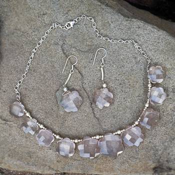 Pink Quartz   Necklace Sets 3