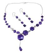 Purple Amethyst   Necklace Sets