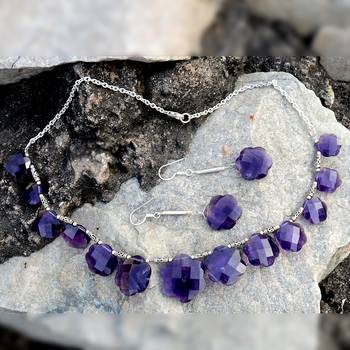 Purple Amethyst   Necklace Sets 2