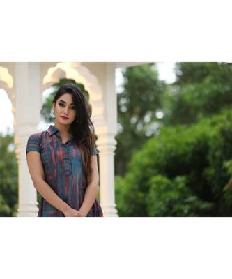 multicolor cotton printed collar kurta 4