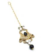 Black Gold Plated Maang Tikka