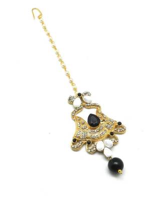 Black Gold Plated Maang Tikka 2