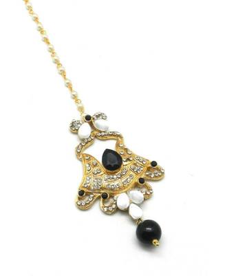Black Gold Plated Maang Tikka 3