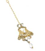 White Gold Plated Maang Tikka