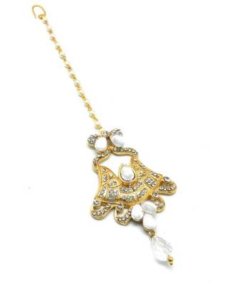 White Gold Plated Maang Tikka 2
