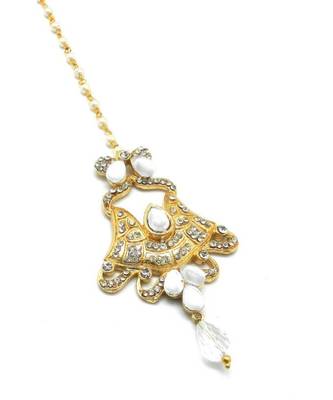 White Gold Plated Maang Tikka 3