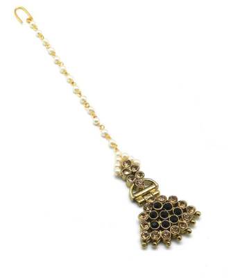 Black Gold Plated Maang Tikka 1