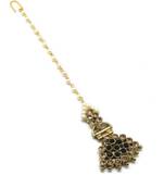 Black Gold Plated Maang Tikka