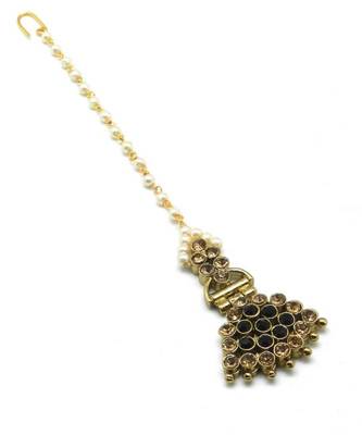 Black Gold Plated Maang Tikka 2