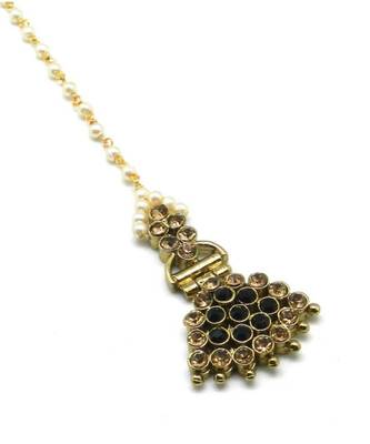 Black Gold Plated Maang Tikka 3