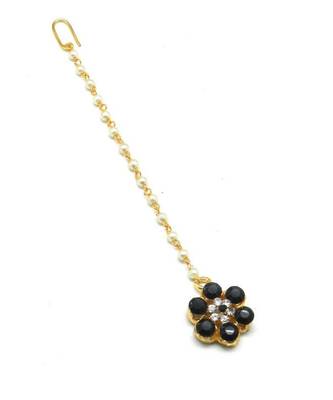 Black Gold Plated Maang Tikka 1