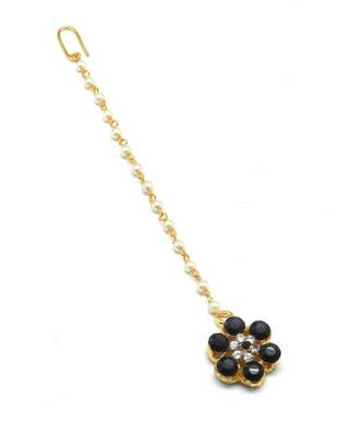 Black Gold Plated Maang Tikka 3