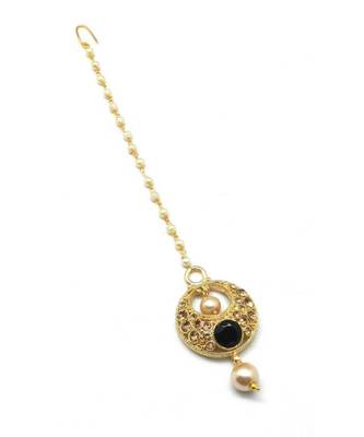 Black Gold Plated Maang Tikka 2