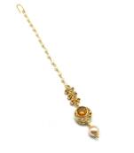 Yellow Gold Plated Maang Tikka