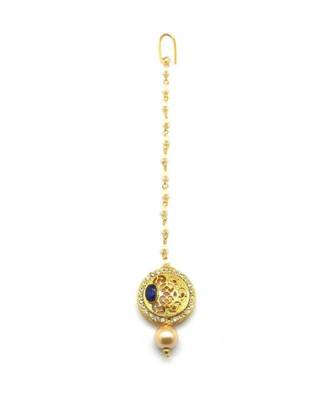 Blue Gold Plated Maang Tikka 2