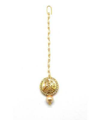 White Gold Plated Maang Tikka 1