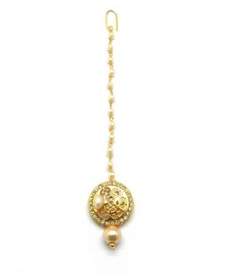 White Gold Plated Maang Tikka 3