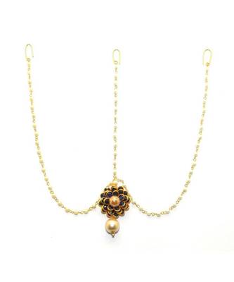 Blue Gold Plated Maang Tikka 2