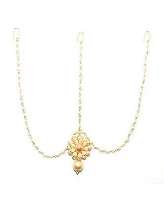 White Gold Plated Maang Tikka 3
