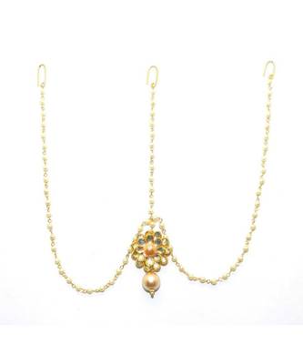 Gold Gold Plated Maang Tikka 3