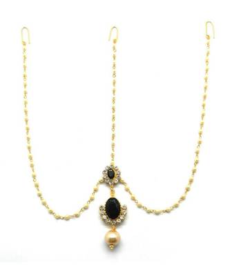 Black Gold Plated Maang Tikka 1