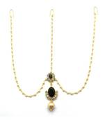 Black Gold Plated Maang Tikka